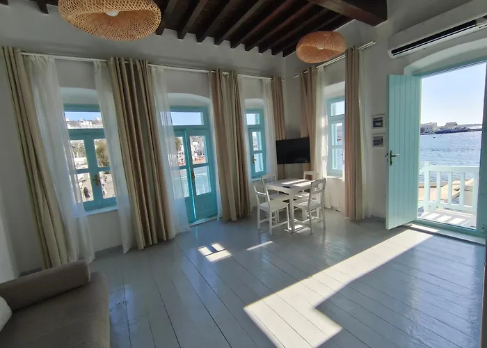 Lejlighed To Kamnaki - Beachfront Apartment In Mykonos Town *